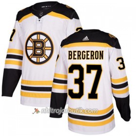 Dame Ishockey Boston Bruins Tröja Patrice Bergeron 37 Adidas 2017-2018 Vit Authentic